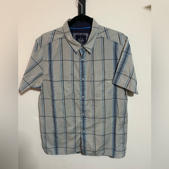 prAna Button Down Shirt Sz Med - Picture 2 of 6